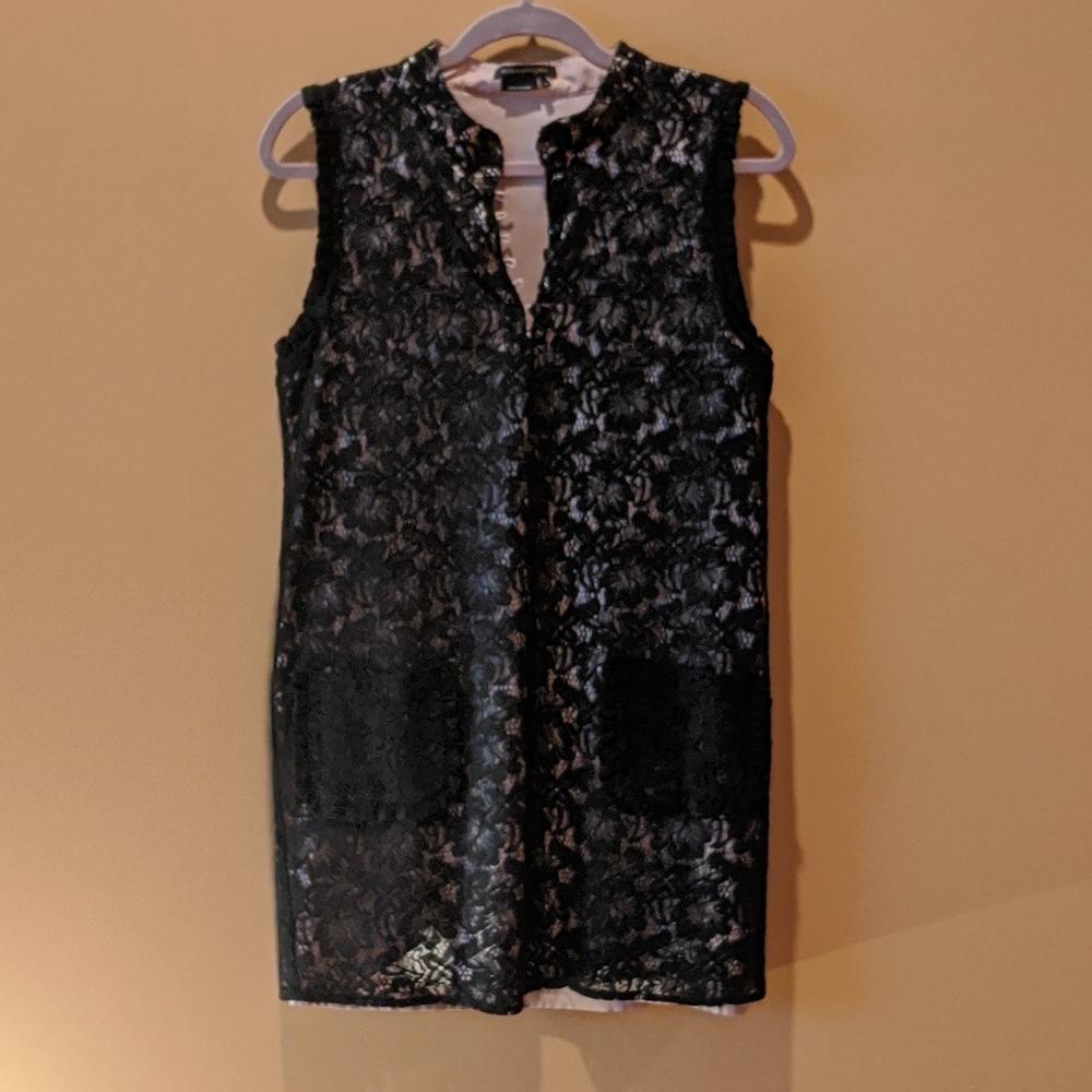 Black and Pink Mini Dress